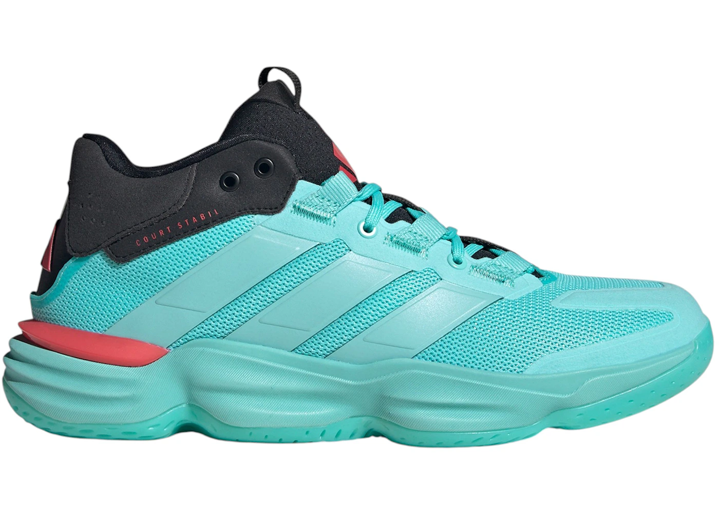 adidas Court Stabil Indoor Flash Aqua Semi Lucid Red