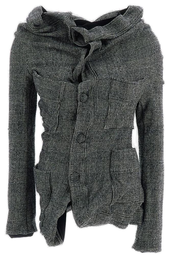 Junya Watanabe Checked Long Unstructured Jacket