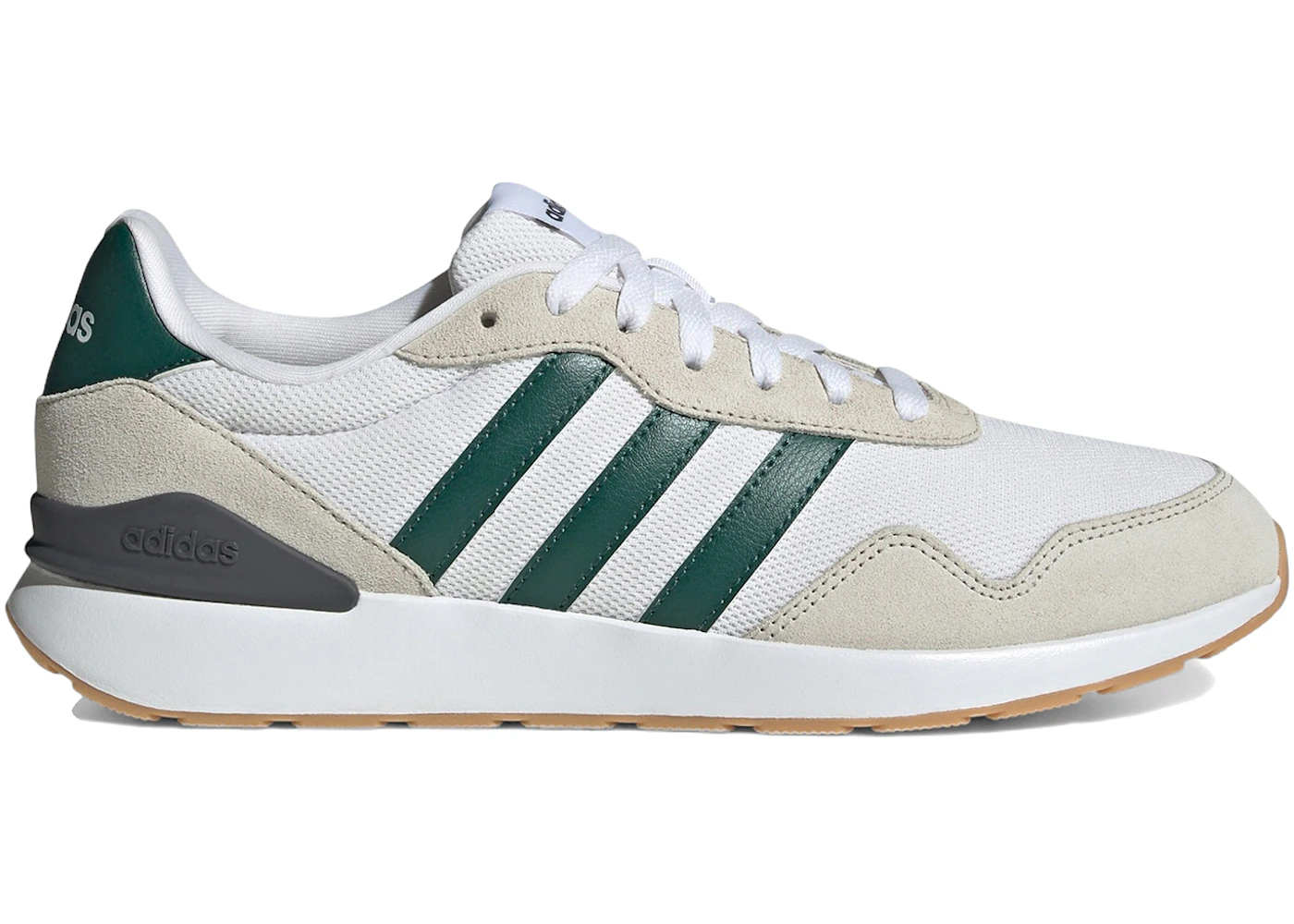 adidas Run 60s 4.0 Cloud White Collegiate Green