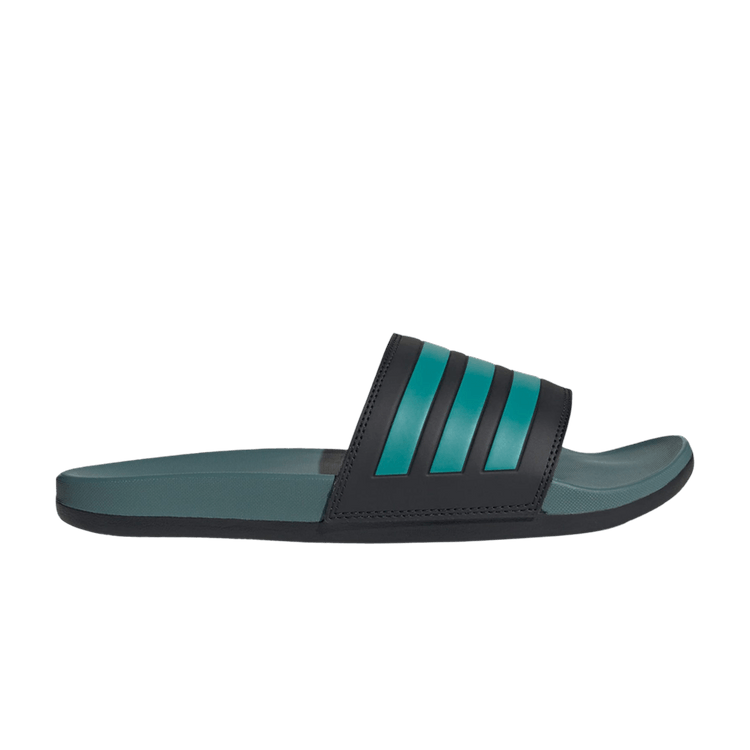 adidas Adilette Comfort Slide 'Black Pure Teal'
