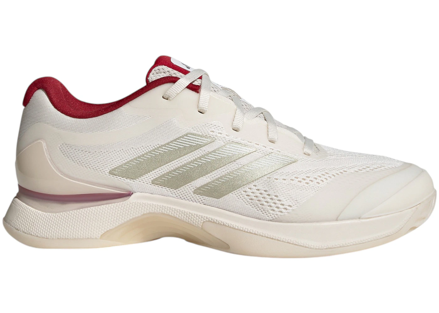 adidas Avacourt 3 Chalk Ice Gold Metallic Red (Women's)