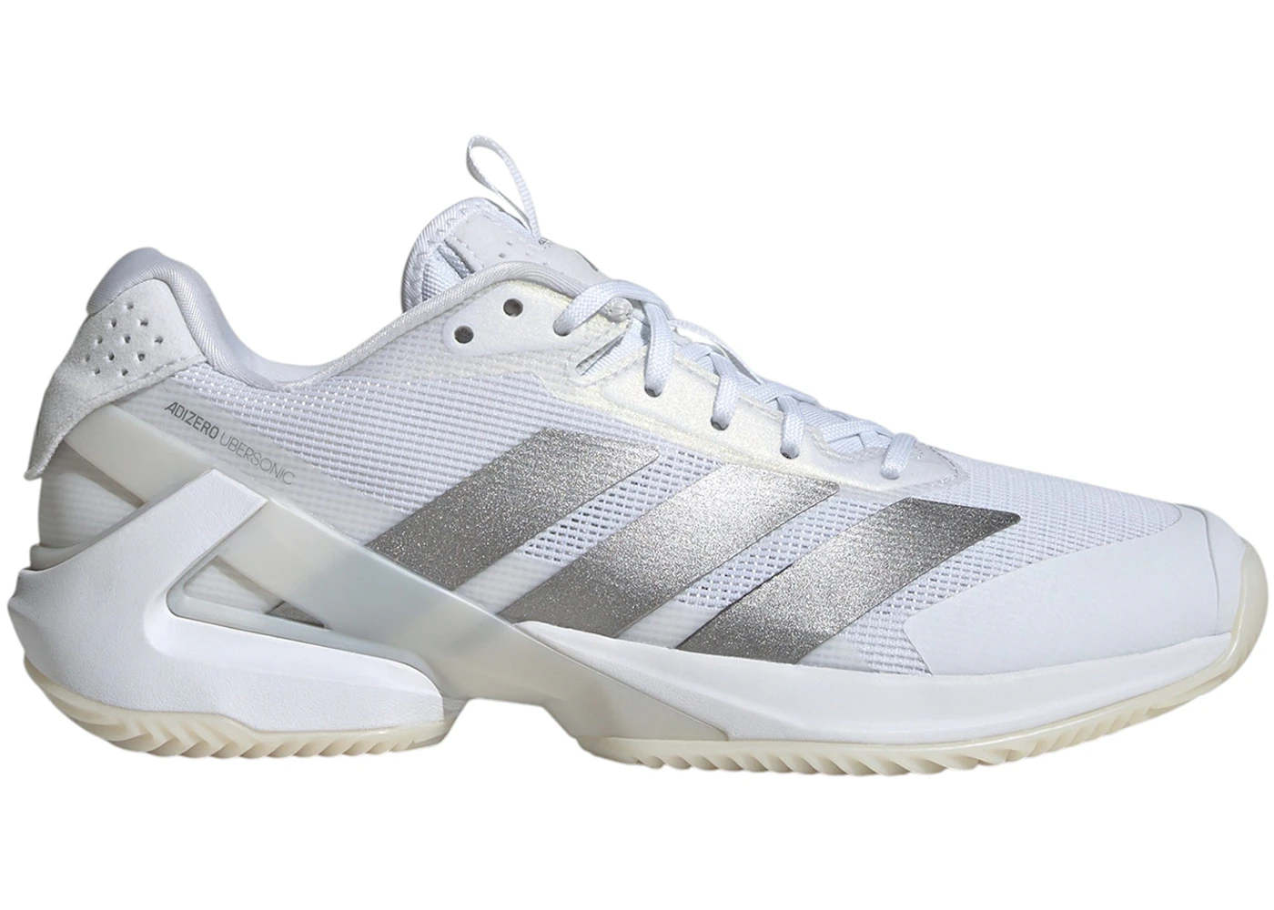 adidas Adizero Ubersonic 5 Clay Cloud White Silver Metallic (Women's)