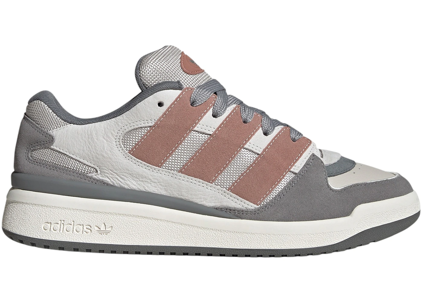 adidas Forum2000 Core White Warm Clay Grey Three