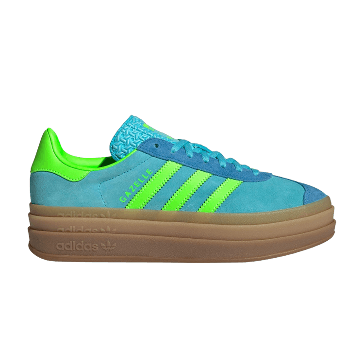 adidas Wmns Gazelle Bold 'Blue Glow Solar Green'