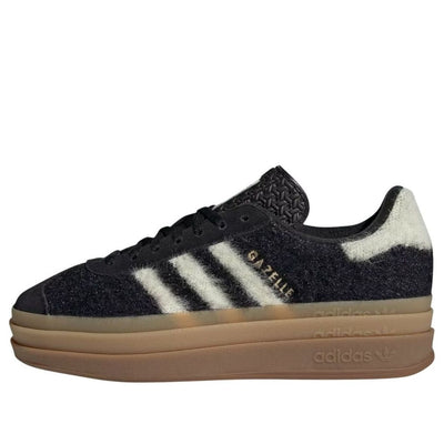 (WMNS) adidas Gazelle Bold 'Black Cream White'