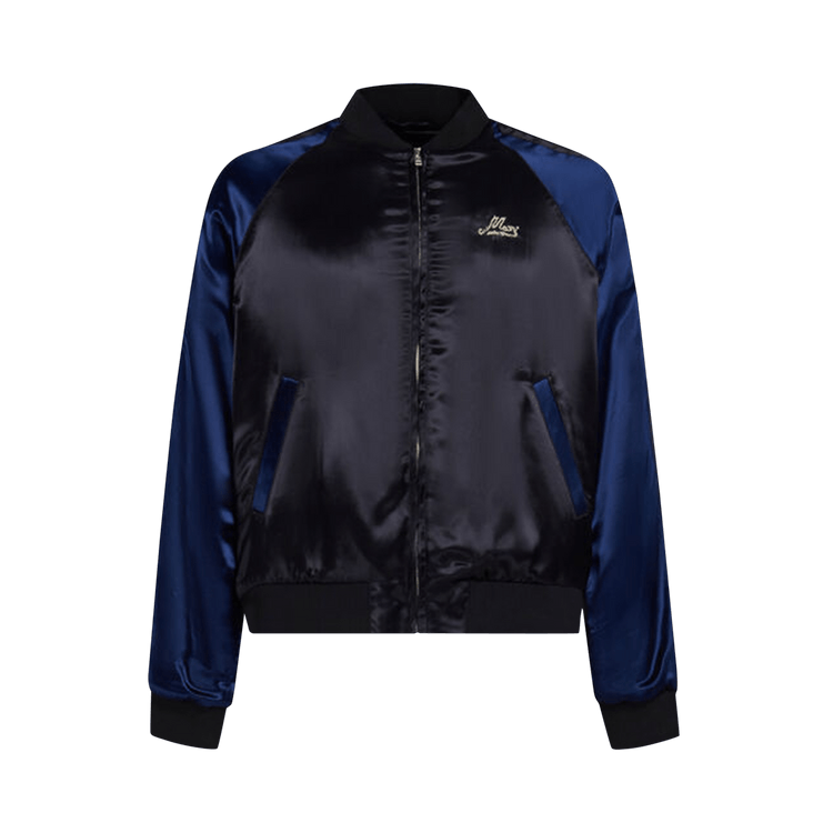 Marni Emrboidered Logo Satin Jacket 'Black'