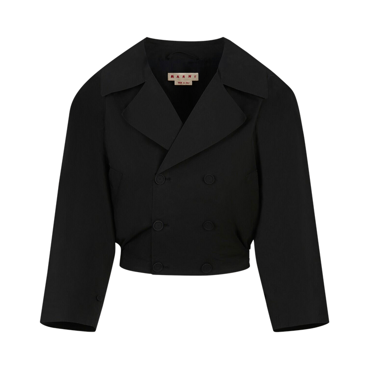 Marni Organic Compact Poplin Jacket 'Black'
