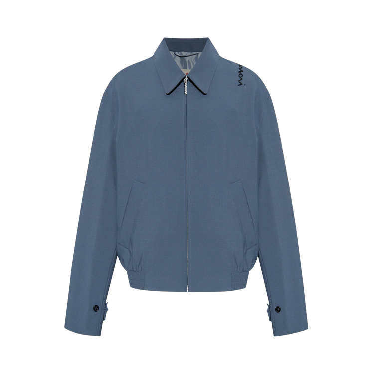 Marni Light Wool Collar Jacket 'Dark Ash'