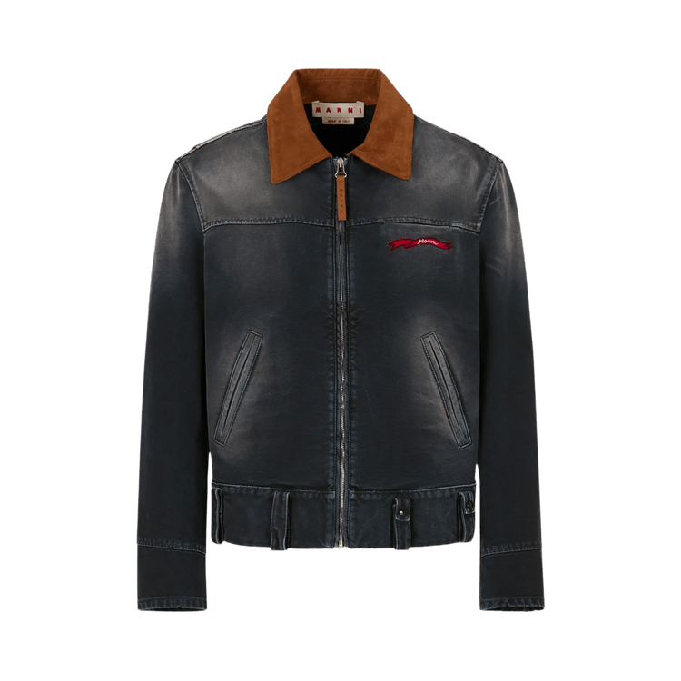 Marni Washed Distressed Jacket 'Black'