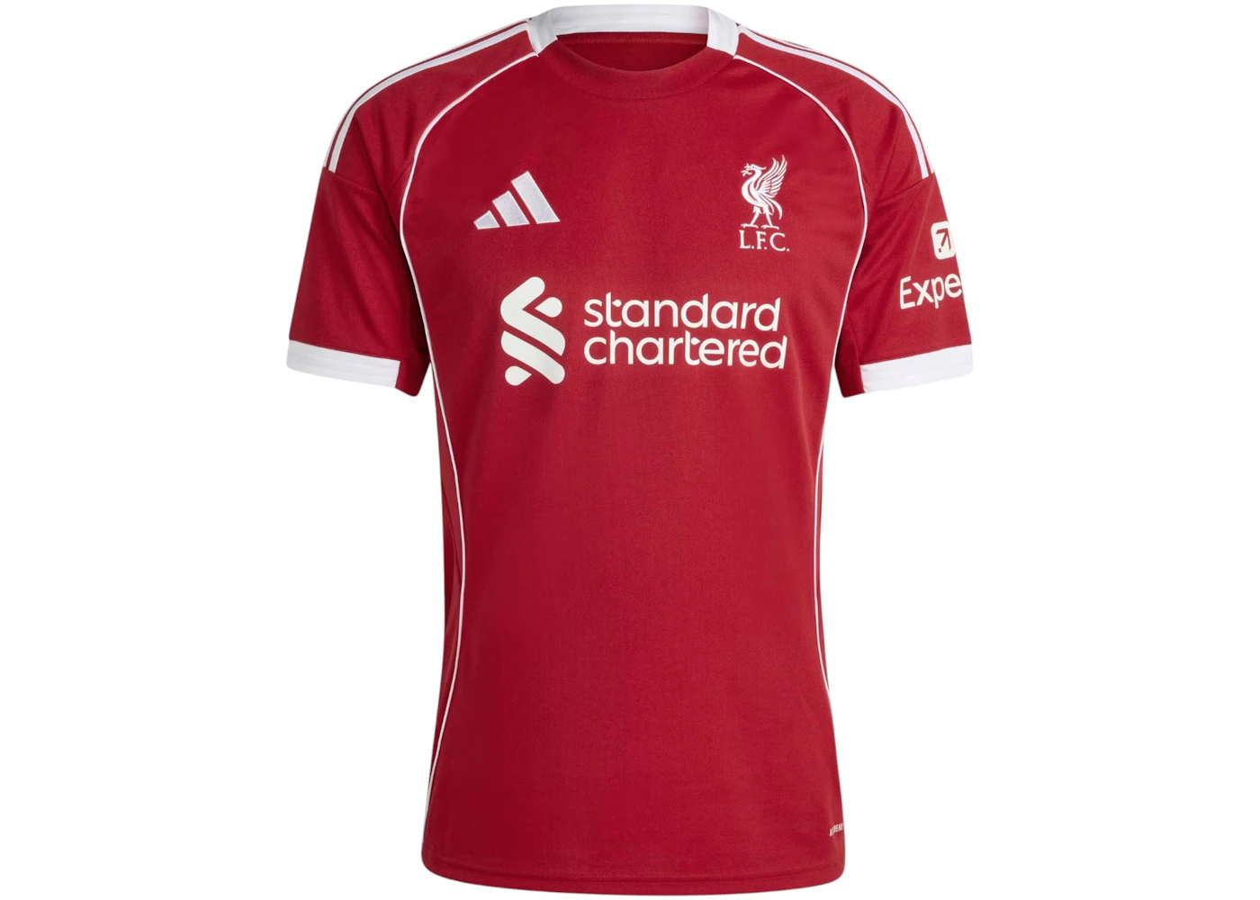 adidas Liverpool FC 2025/26 Home Jersey Strawberry Red