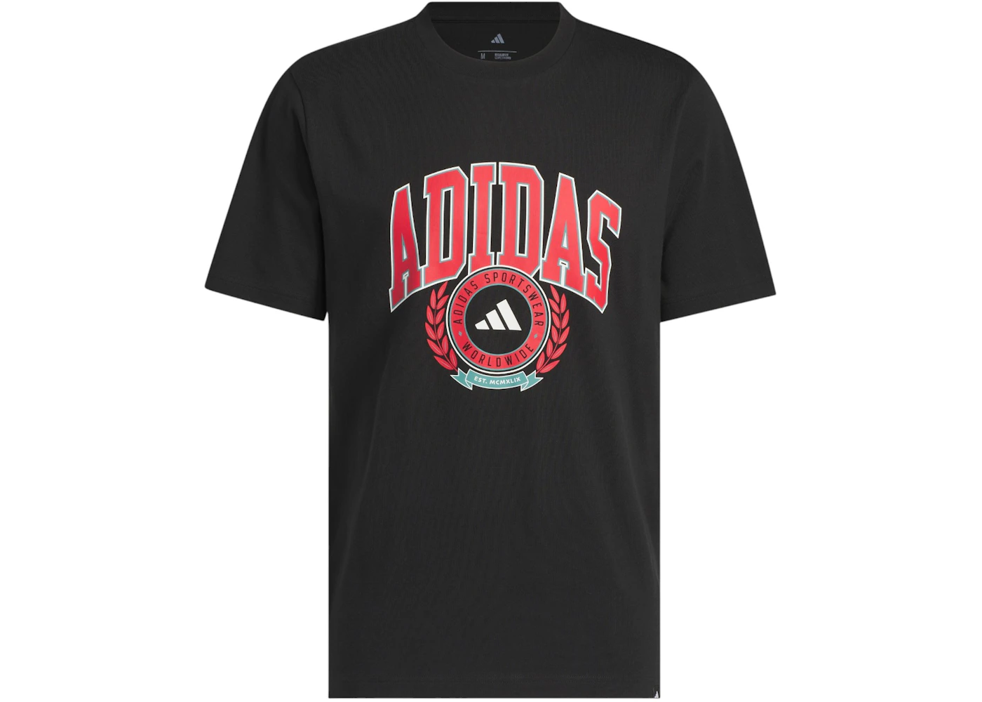 adidas Varsity Crest Graphic T-Shirt Black