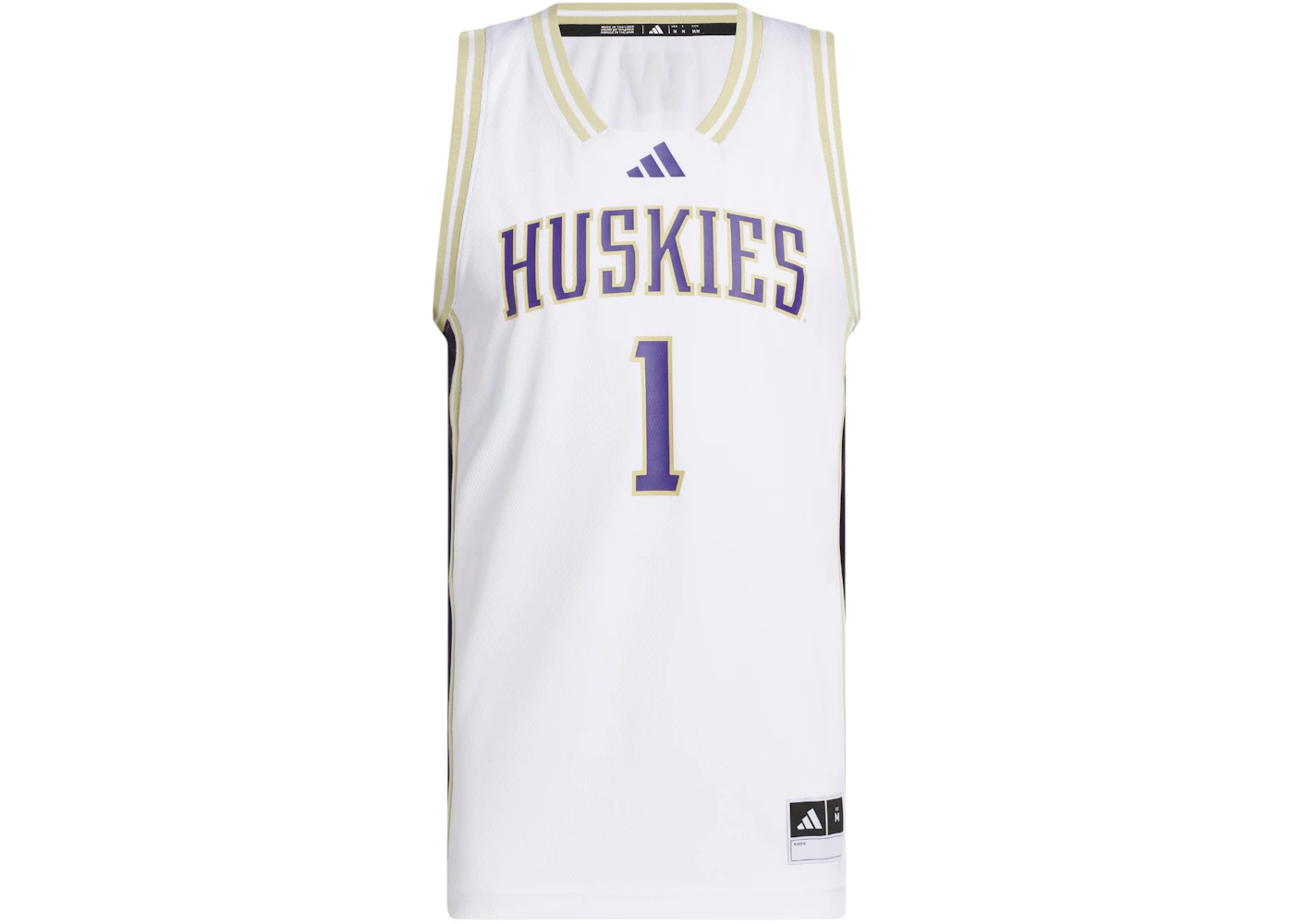 adidas Huskies Home Swingman Jersey Washington White