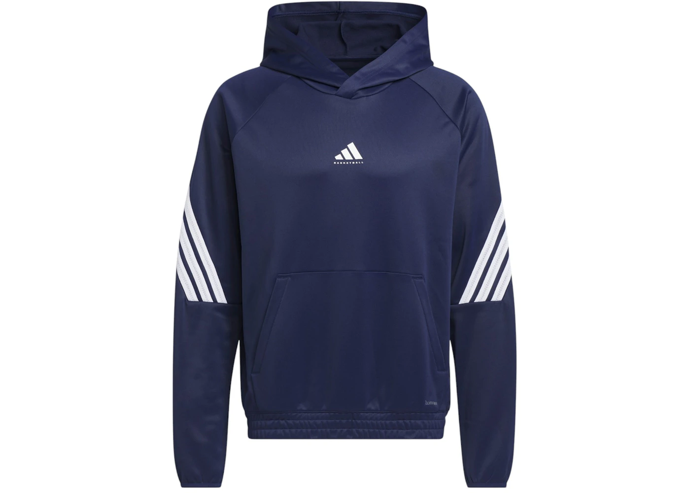 adidas Crazy Warm Fleece Hoodie Team Navy Blue 2 White