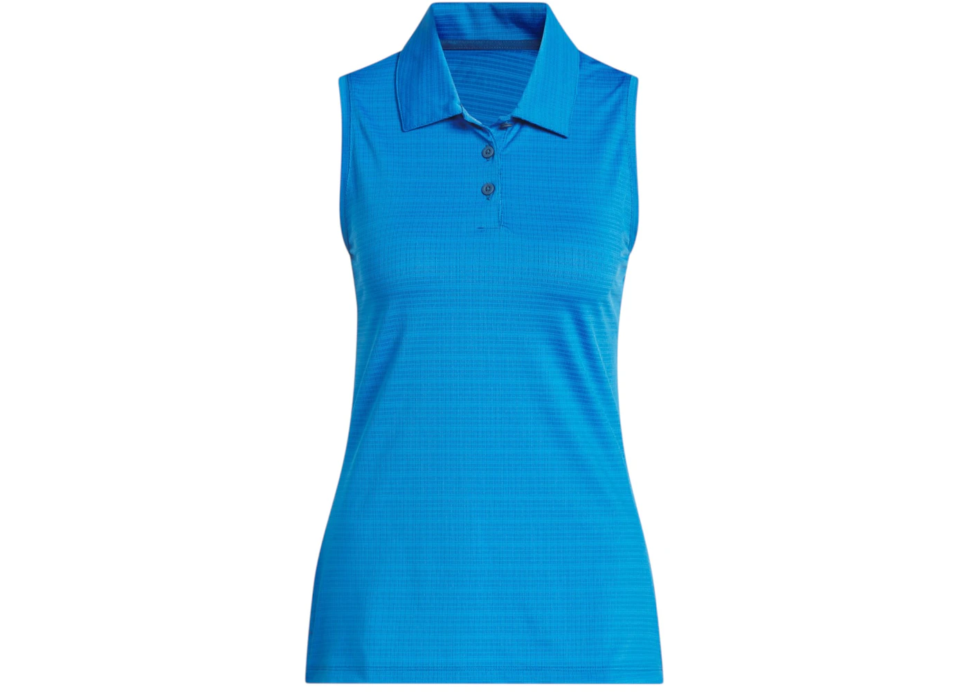 adidas Women's Ultimate365 Jacquard Sleeveless Polo Shirt Lucid Ray Blue