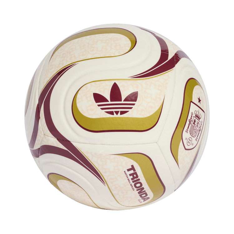 Adidas Trionda Spain Away Club Ball 'Off White/Team Coll Burgundy/Gold Metallic'