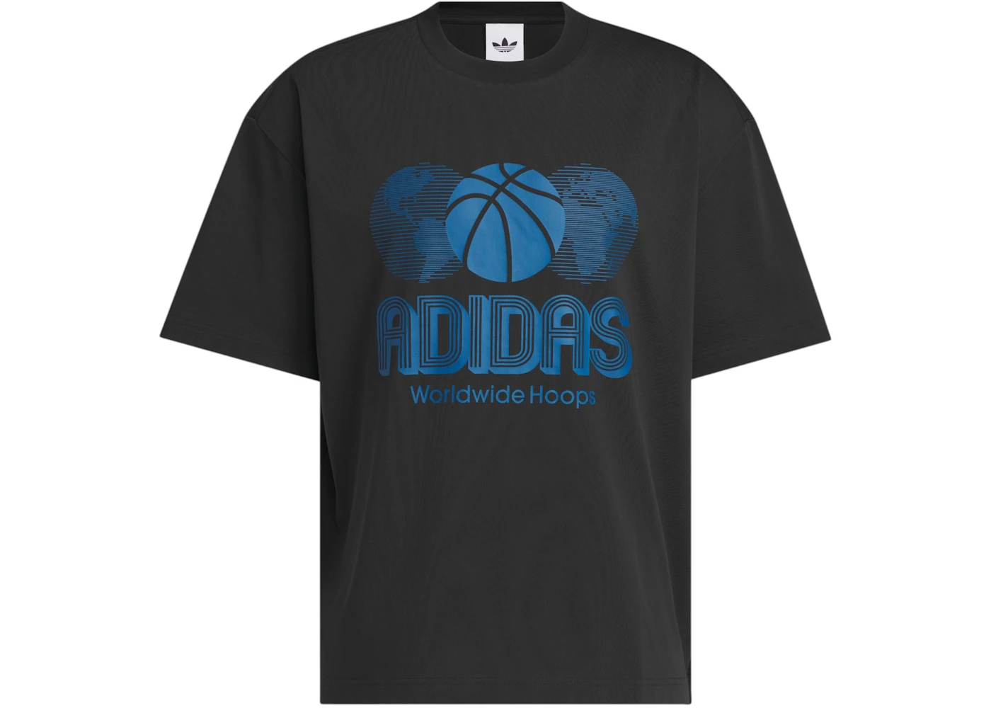 adidas World Wide Hoops Global Tee Black