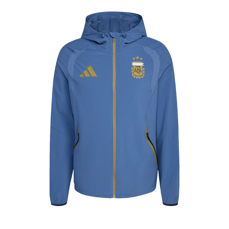 Adidas Argentina Tiro Travel Full Zip Windbreaker 'Crew Blue'