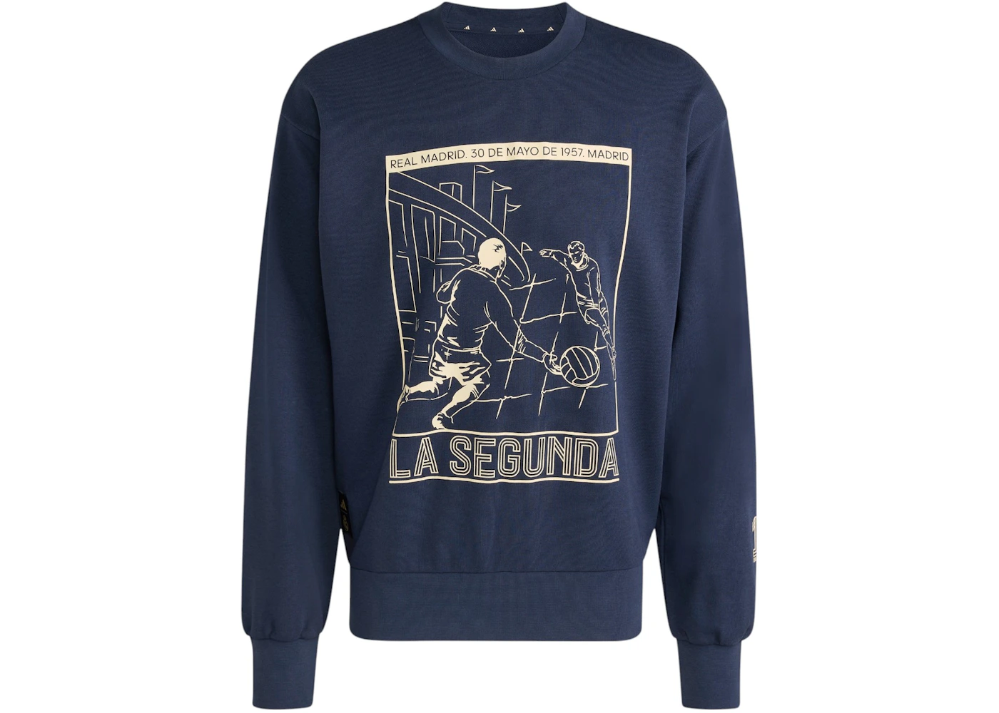 adidas Real Madrid Heritage Crew Sweatshirt Legend Ink