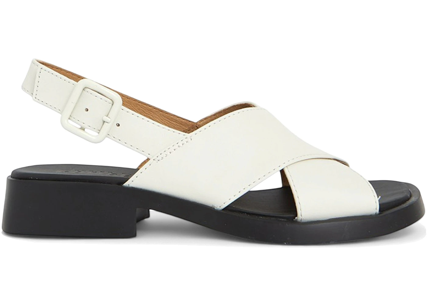 Camper Dana Leather Sandals White (Women's)
