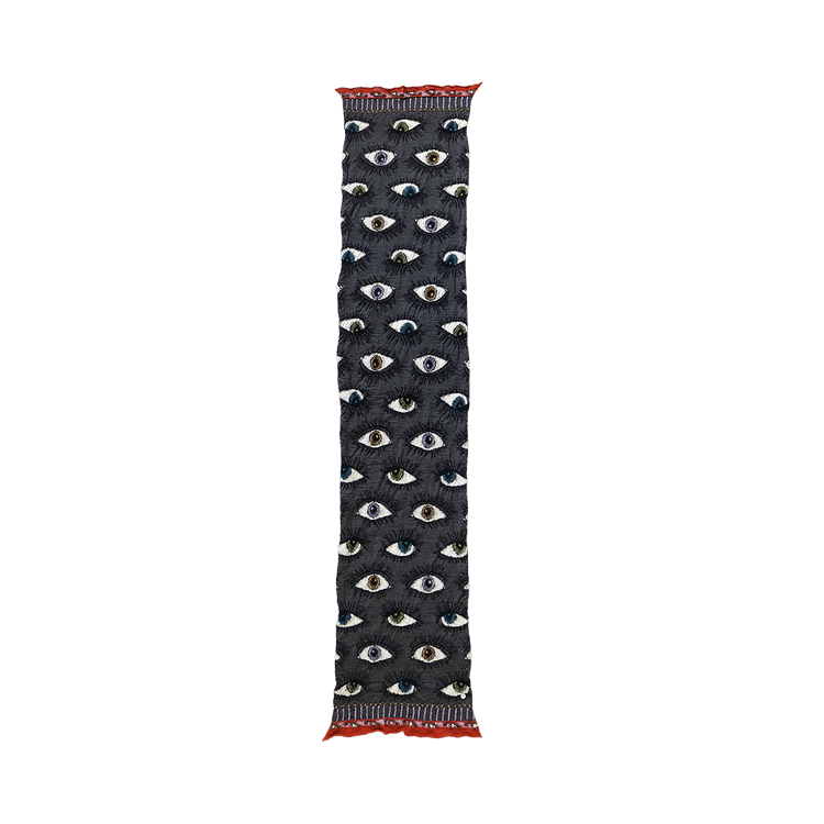 Kapital Fulling Wool Happy Speakeasy Scarf 'Charcoal'