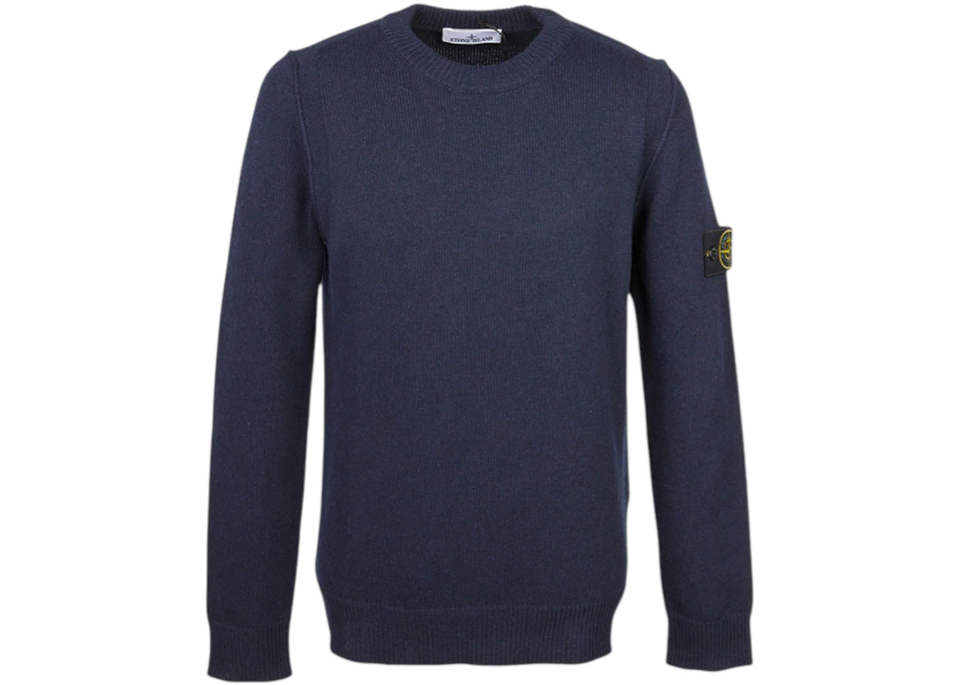 Stone Island Lambswool Crewneck Sweater Navy