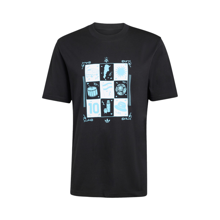 Adidas Argentina Away T-Shirt 'Black'