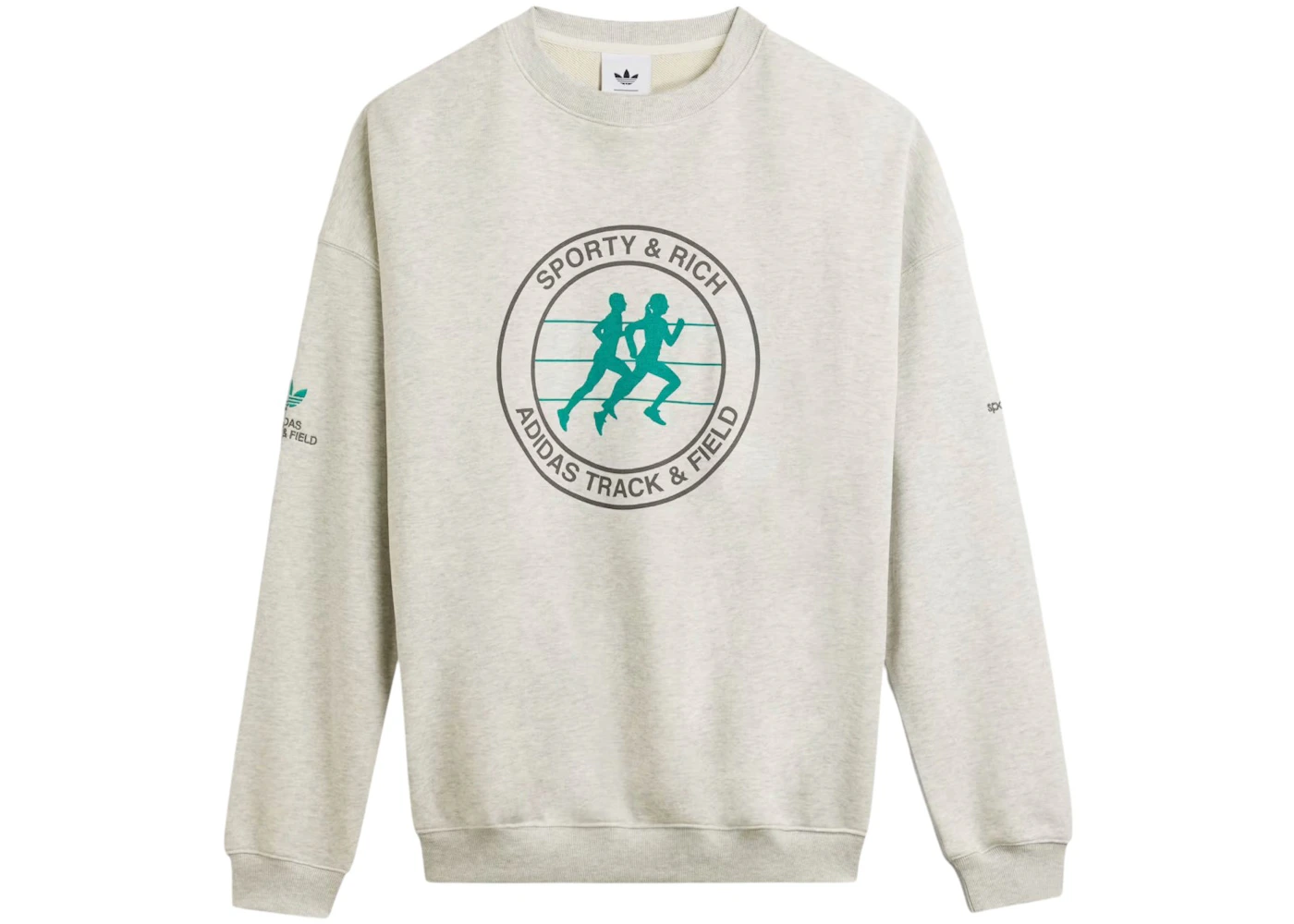 adidas Sporty & Rich Women's Sweater Light Grey Heather