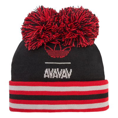 adidas x Avavav Souvenir Pom-Pom Beanie 'Black Better Scarlet'