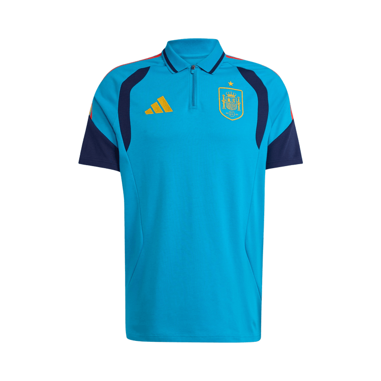 Adidas Spain 26 Tiro Polo Shirt 'Bold Aqua'