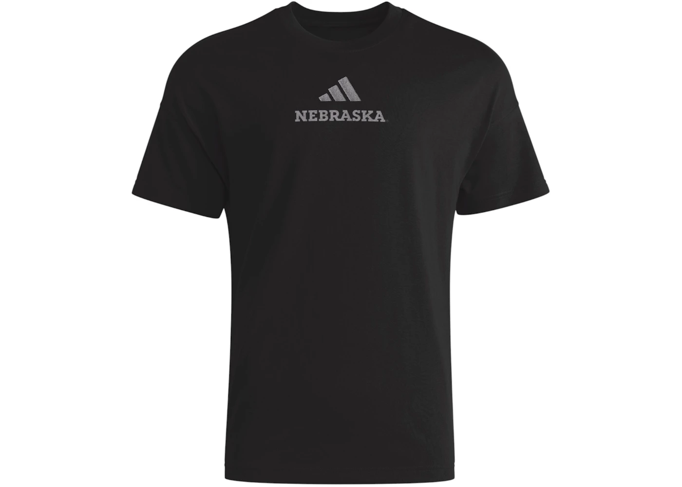 adidas Cornhuskers All Szn Embroidered Tee Nebraska Black Multi