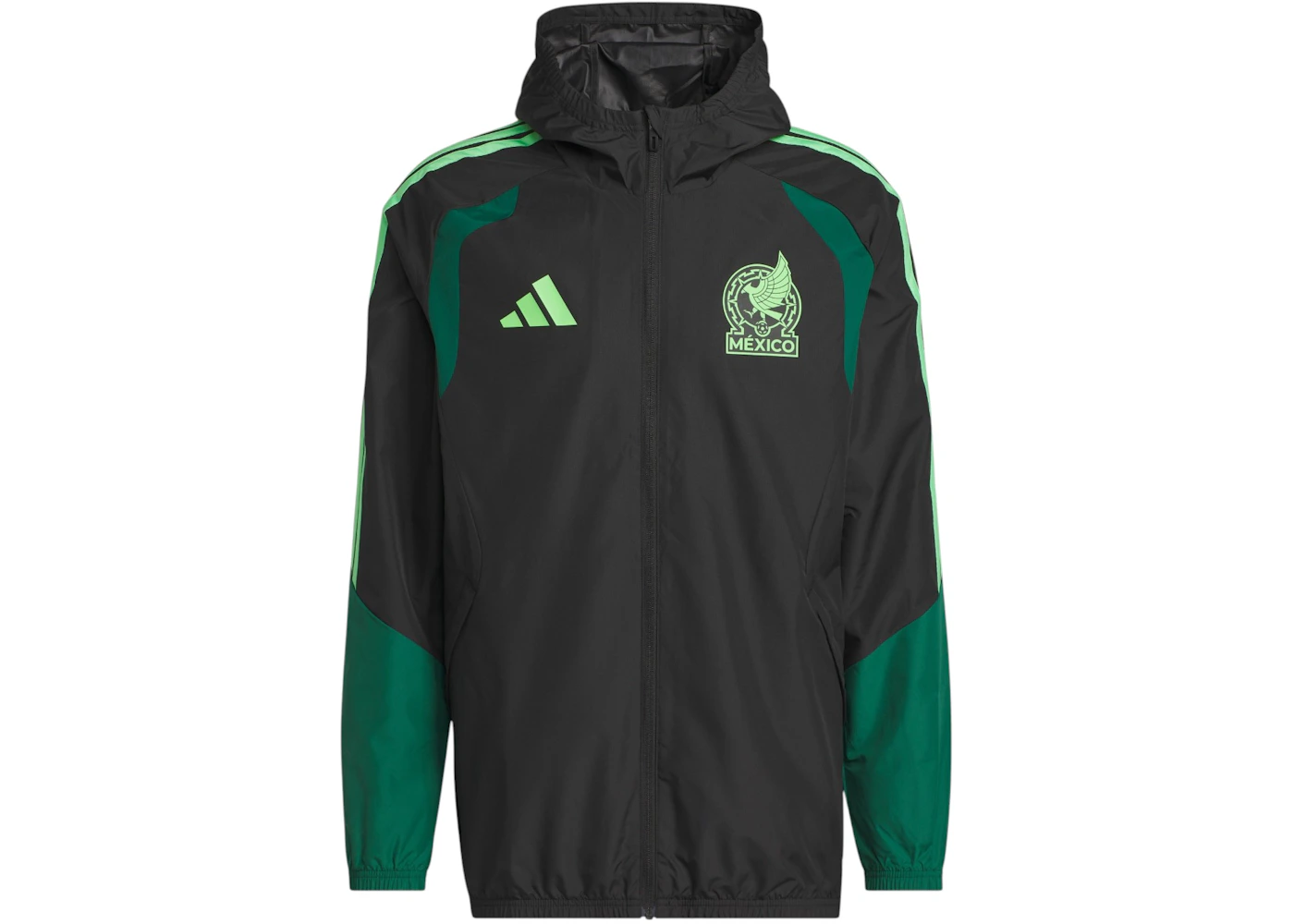 adidas Mexico 2026 Tiro All Weather Jacket Black