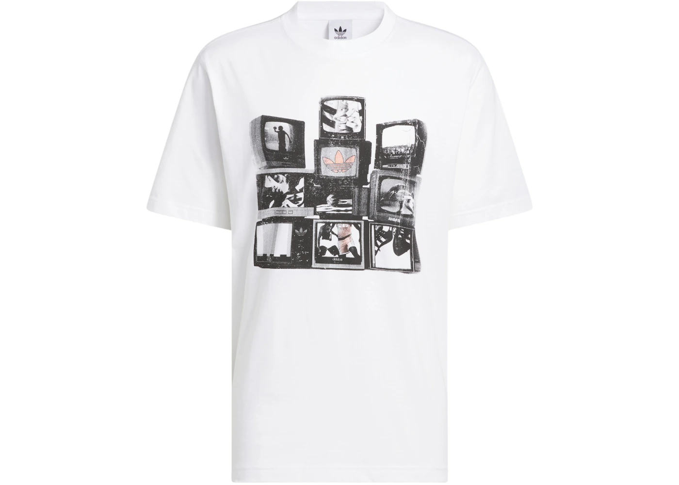 adidas Vintage Tv Graphic Tee White