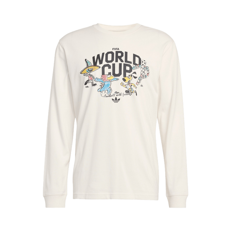Adidas FIFA World Cup 26 Mascot Long Sleeve T-Shirt 'Cloud White'
