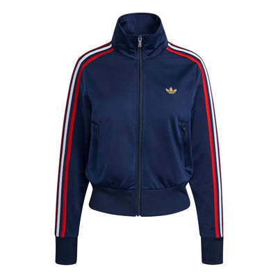 (WMNS) adidas Firebird Classic Track Top 'Night Indigo Better Scarlet White'