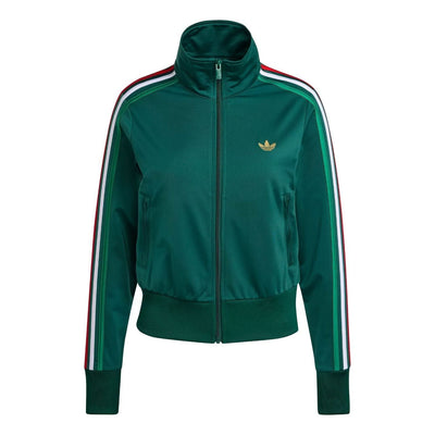 (WMNS) adidas Firebird Classic Track Top 'Team Dark Green Bold Green White'