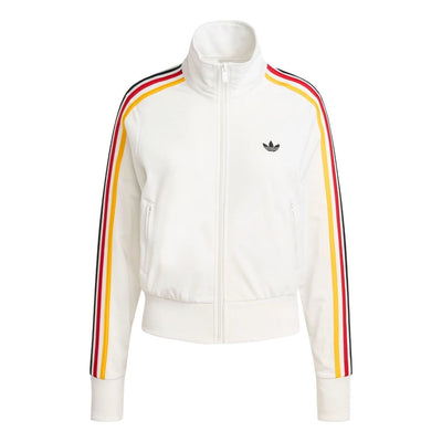 (WMNS) adidas Firebird Classic Track Top 'Cloud White Collegiate Gold Team Power Red 2'