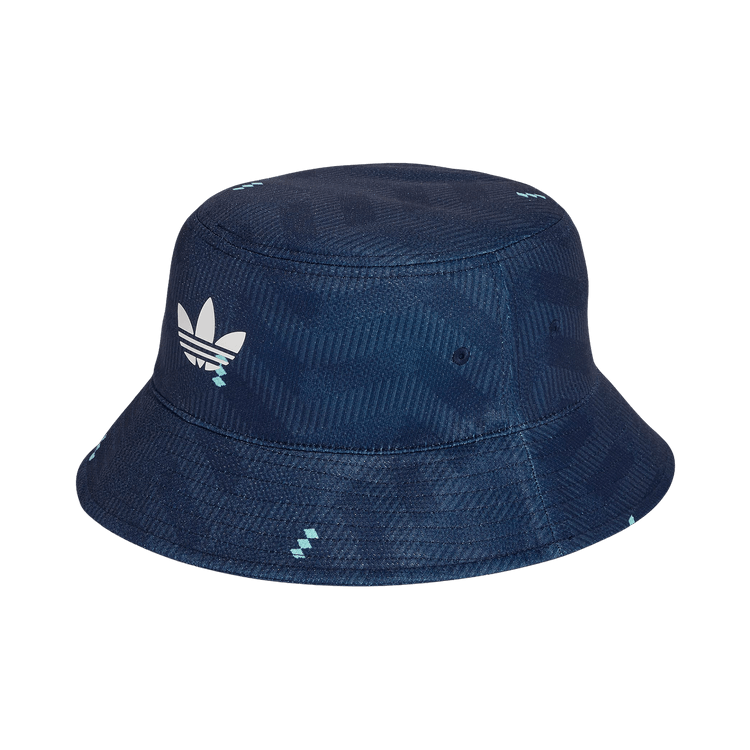 Adidas Germany 26 Bucket Hat 'Collegiate Navy/Flash Aqua/White'