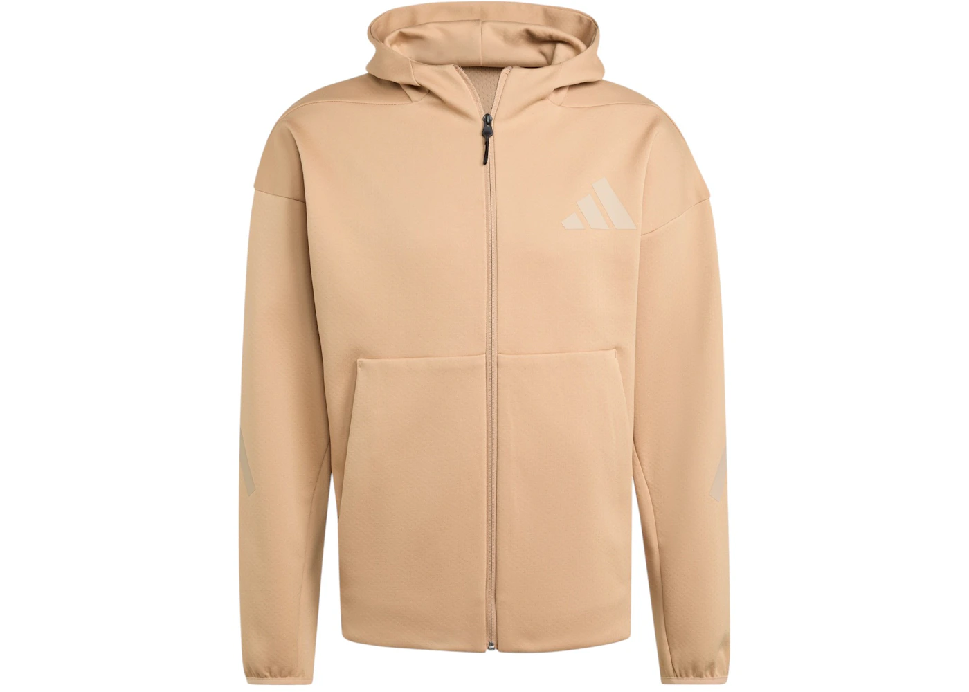 adidas Z.N.E. Full-Zip Hooded Track Jacket Warm Sandstone Clay Brown