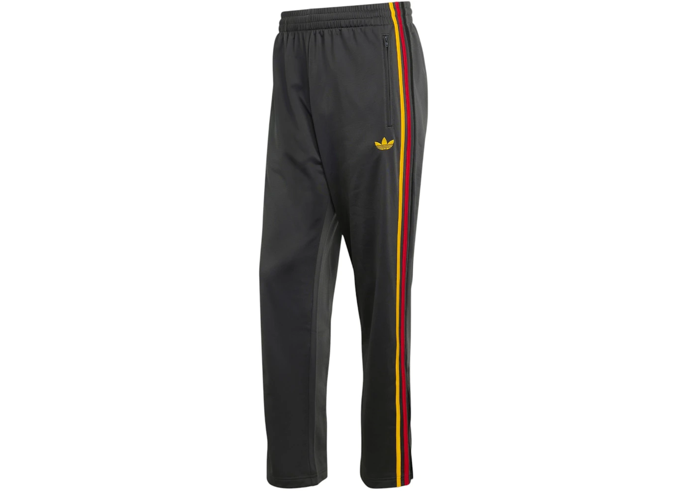 adidas Firebird Track Pants Utility Black Collegiate Gold Team Power Red