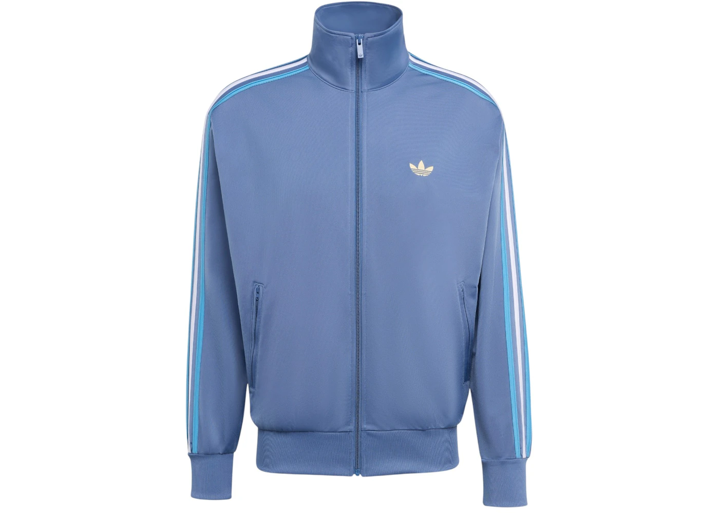 adidas Firebird Track Top Crew Blue Light Blue White