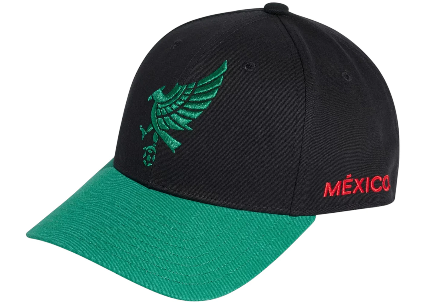 adidas Mexico 26 Eagle Baseball Cap Black/Bold Green