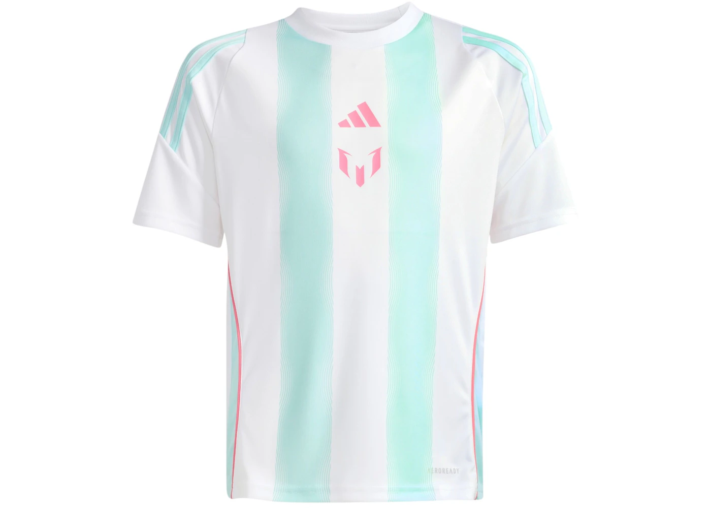 adidas Kids Logo Jersey White/Semi Flash Aqua