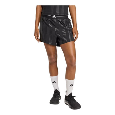 (WMNS) adidas Hyperglam 3-Stripes Emboss Woven Shorts Asia Sizing 'Black'
