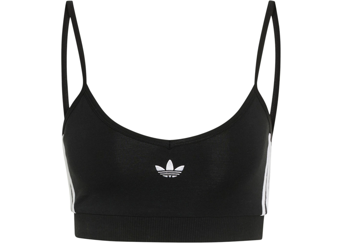 adidas Women's 3 Stripes Bralette Black/White