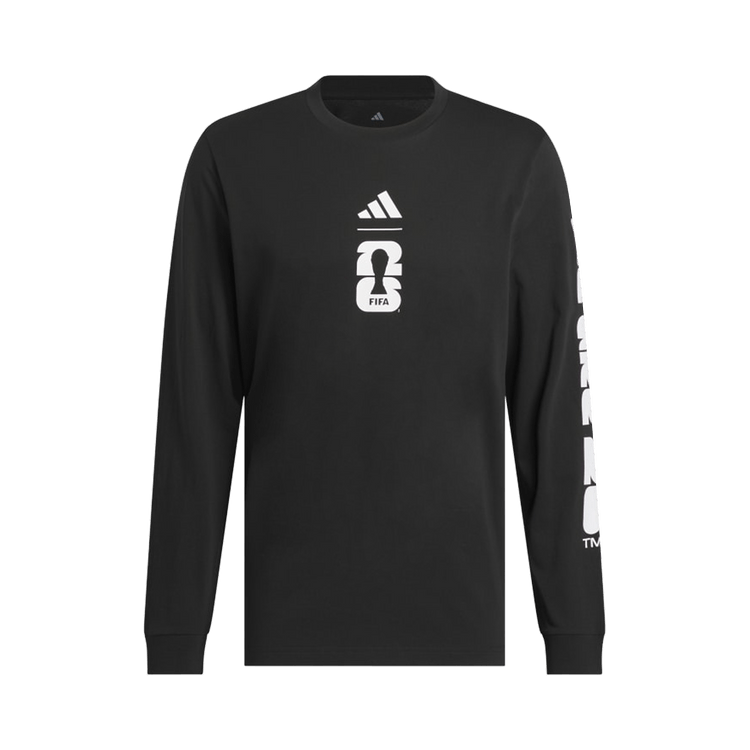 Adidas FIFA World Cup 26 Match Ball Graphic Long Sleeve T-Shirt 'Black'