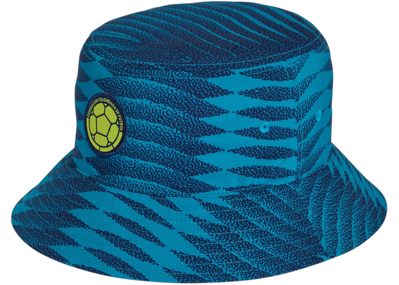 adidas Colombia 26 Bucket Hat Mystery Petrol/Team Navy Blue/Team Semi Sol Yellow