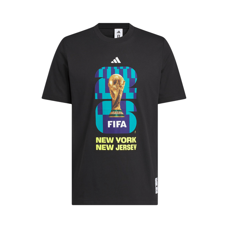 Adidas FIFA World Cup 26 Host City New York New Jersey Graphic T-Shirt 'Black'