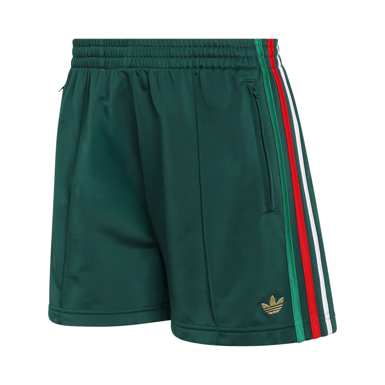 Adidas Originals Firebird Classic Shorts 'Team Dark Green/Bold Green/White/Better Scarlet'
