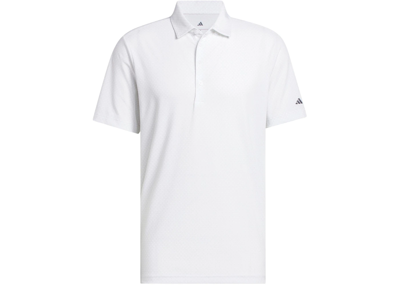 adidas Ultimate365 Plus Go-To Print Polo Shirt White/Grey Three
