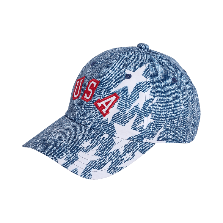 Adidas DEN GR Cap 'White/Dark Blue/Powder Red'